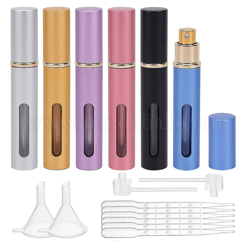 Portable Mini Perfume Bottle Spray Perfume Bottle Atomizer Bottom Refill Scent Case for Travel