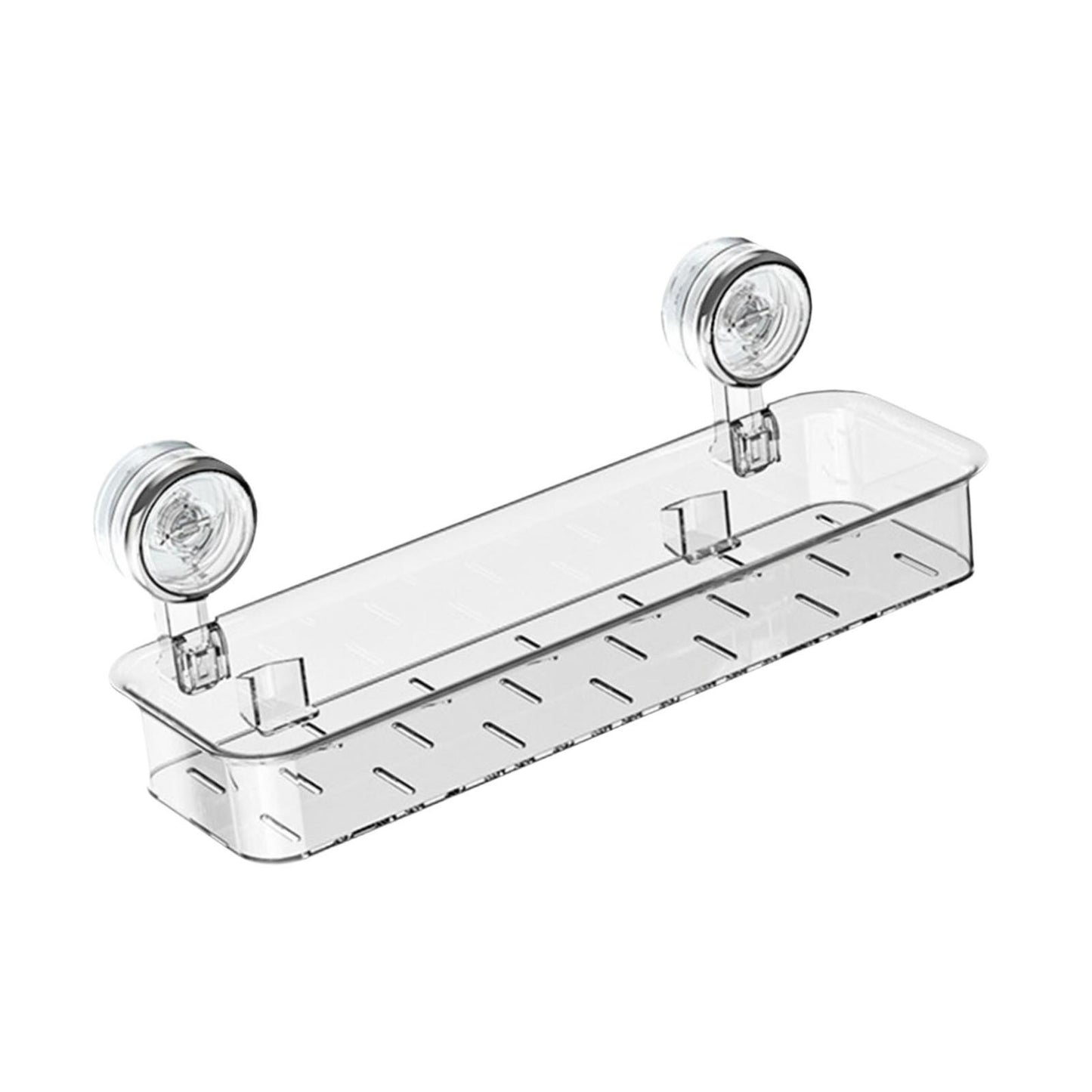 Removable Suction Cup Shower Shelf Kitchen Spice Rack for Laundry Room Accs