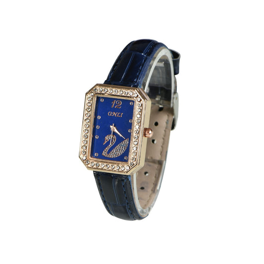 Women New Diamond Decor Wristwatch Leatheroid Fashion Casual Ladies Watches