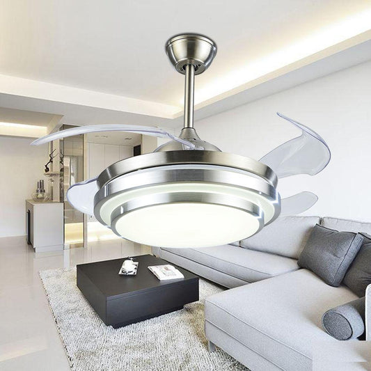 Fandian 42Inch Modern Ceiling Light Brush Nickel-DS-FM44