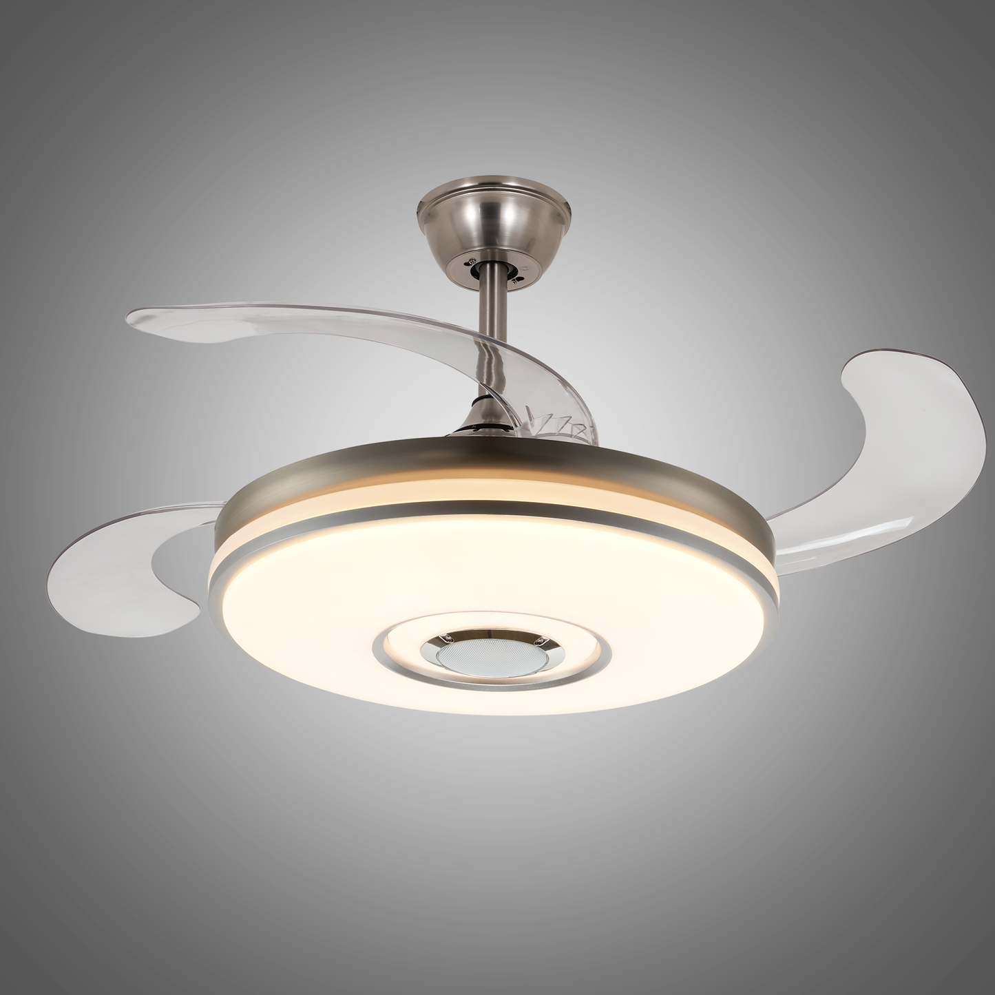 Bluetooth Music Play Ceiling Fan Brush Nickel DS-FZ115
