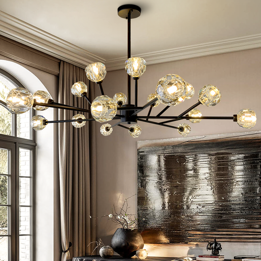 18-Light Crystal Ball Chandelier DS-TY89