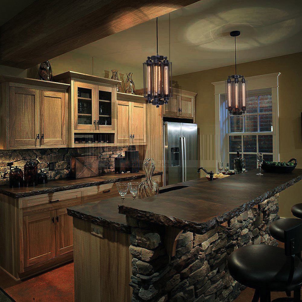 4-Light Vintage Chandelier DS-FM25