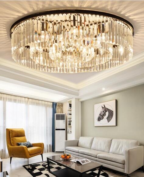 Long Strip Crystal Ceiling Light DS-YQ118
