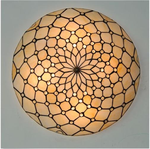 20" Beaded Flower Ceiling Lamp DS-TY42