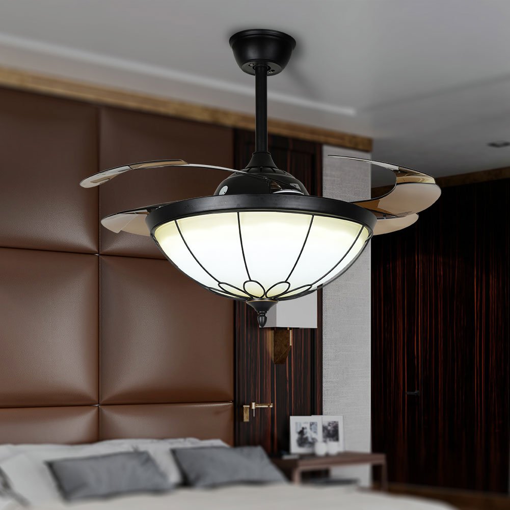 42" Retro Stealth Ceiling Fan with Light (110v) DS-FZ181
