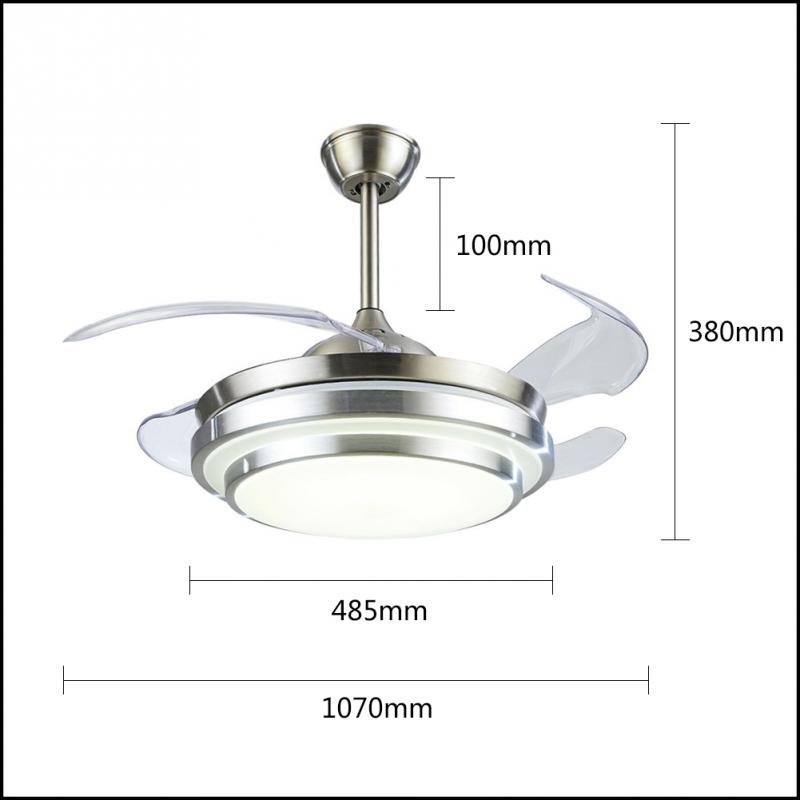42" Invisible Ceiling Fan with LED Lights DS-FR47