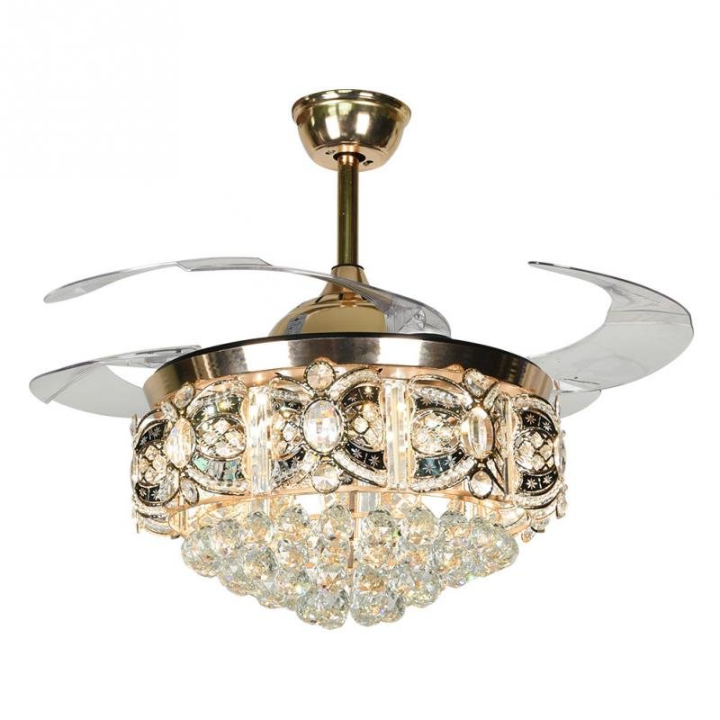 42" Crystal Celing Fan with LED Lights (110v) DS-FZ160