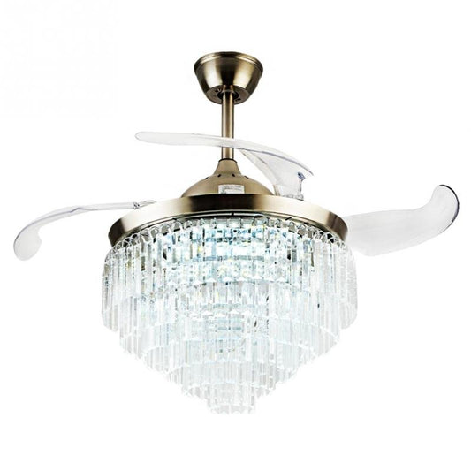 42" Luxury Crystal Celing Fan with LED Lights (110v) DS-FR18
