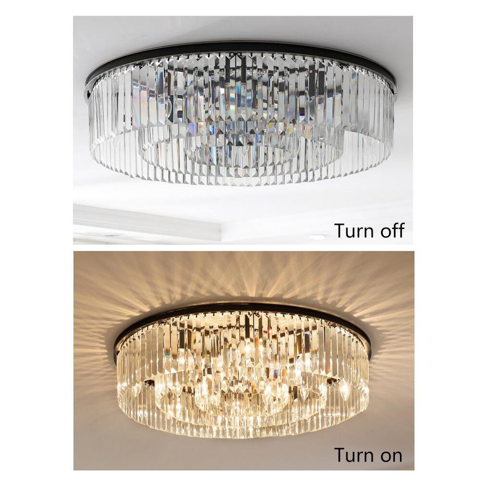 Long Strip Crystal Ceiling Light DS-YQ118
