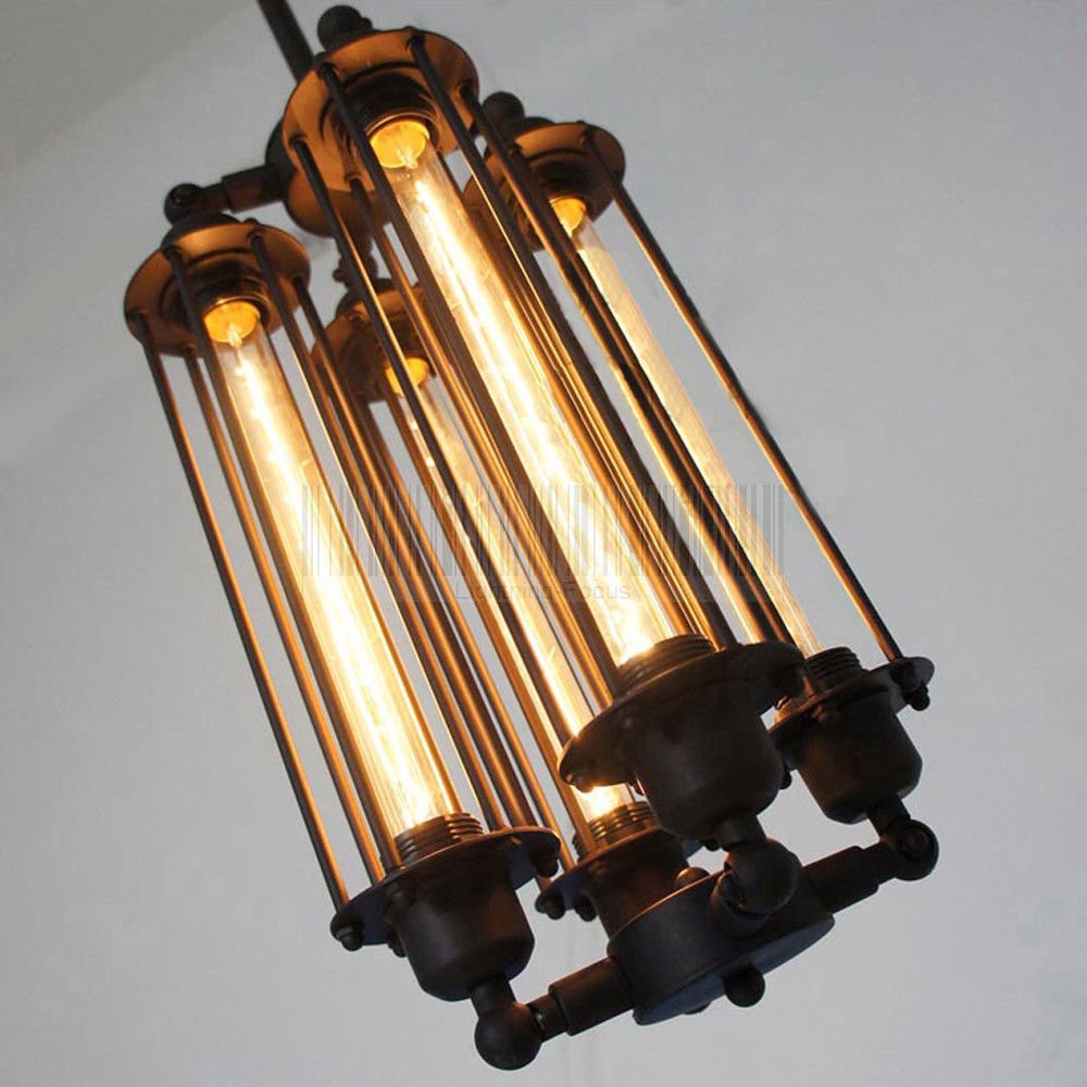 4-Light Vintage Chandelier DS-FM25