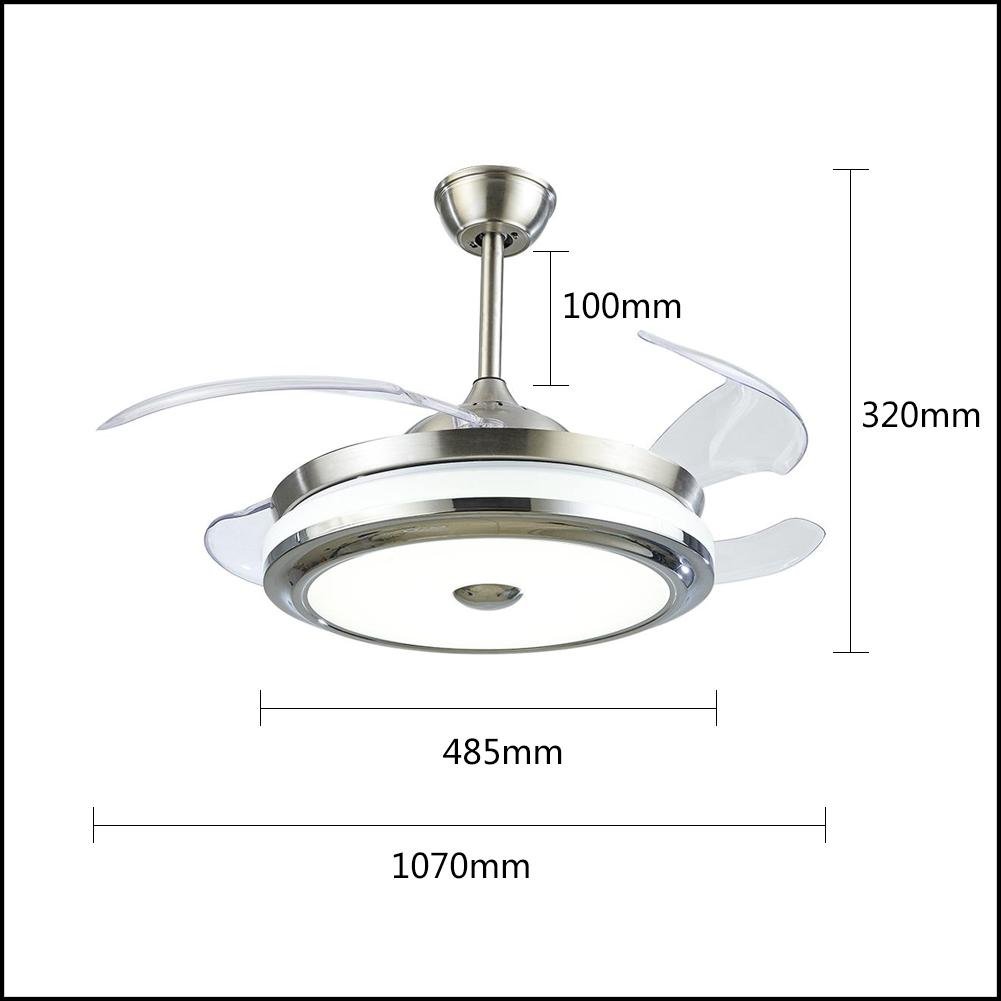 42" Three-Tone Light Remote Control Chandelier DS-LX32