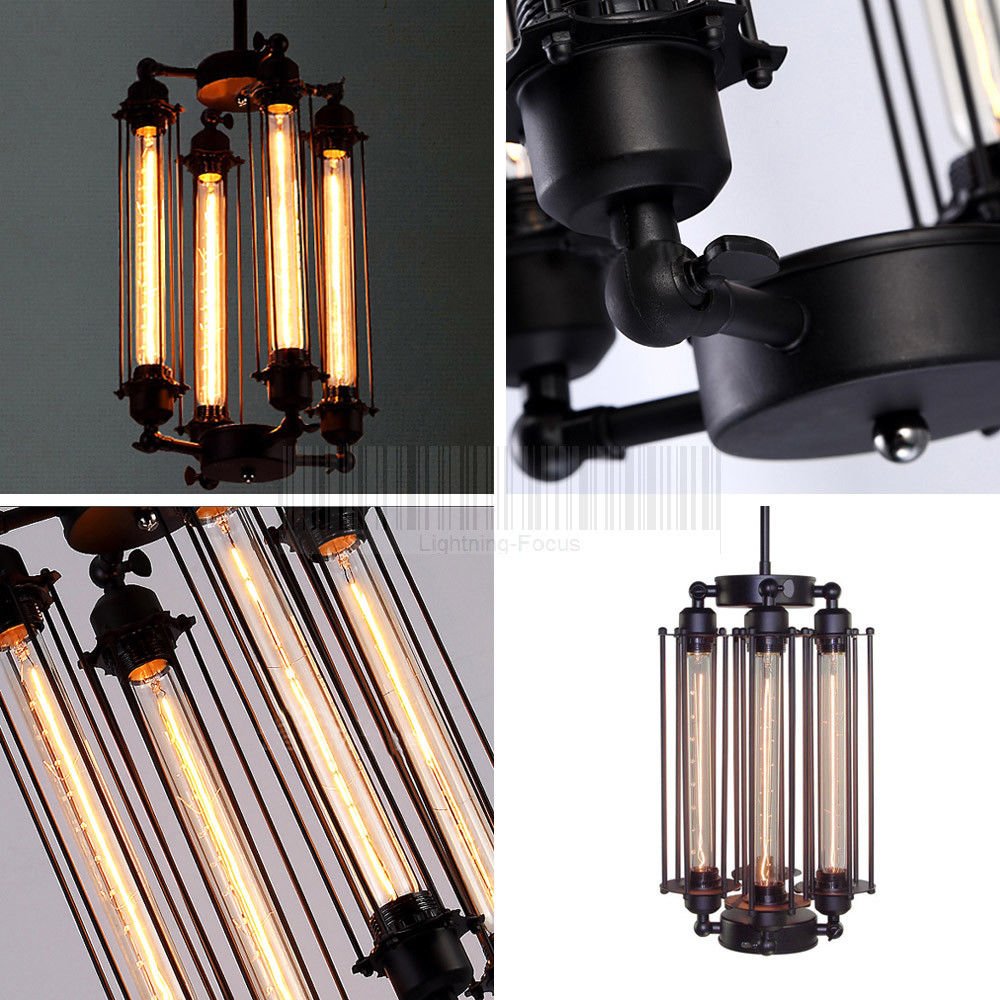 4-Light Vintage Chandelier DS-FM25