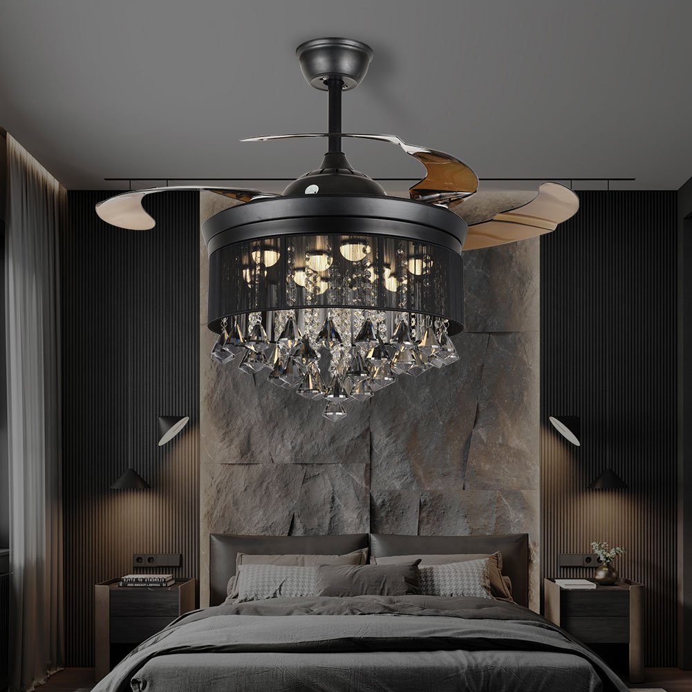 42" Crystal Invisible Fan Light DS-FZ190