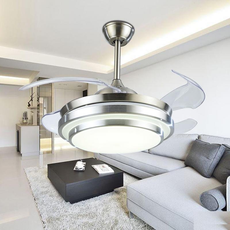 42" Invisible Ceiling Fan with LED Lights DS-FR47