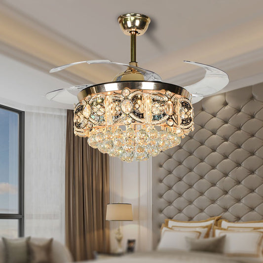 42" Crystal Celing Fan with LED Lights (110v) DS-FZ160