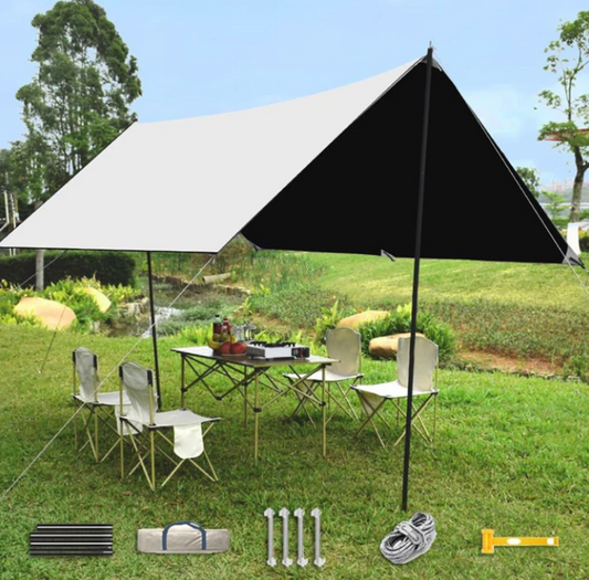 95% UV Camping Tarp PU2000 Waterproof Oxford Cloth(3MX3M)-EHQ288