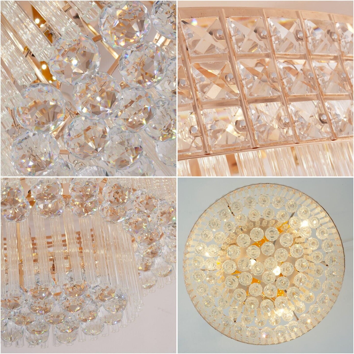 23.6" Modern Remote ControlledK9 Crystal Chandelier