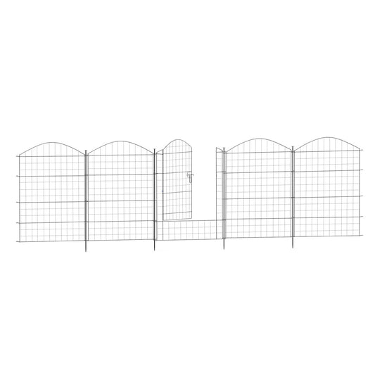 31.5'' H x 29.5'' W Black Metal Fencing Kit (Set of 5)
