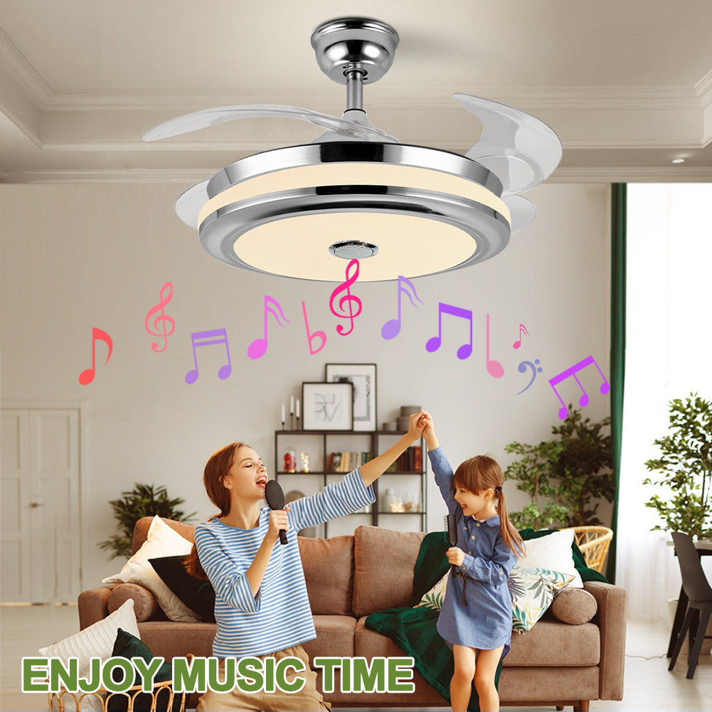 42" Bluetooth Three-Tone-Light Fan with Light DS-FZ05