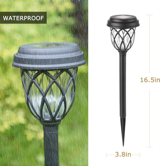 Solar Garden Lights - Warm White LED Landscape Lights for Lawn, Path & Driveway(6Pack)-EHQ273