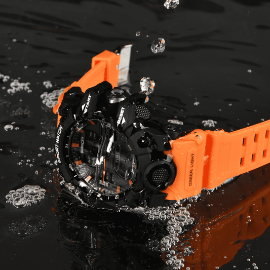 Men's 50m Waterproof Military Quartz Watch - LED Digital Clock TH-51