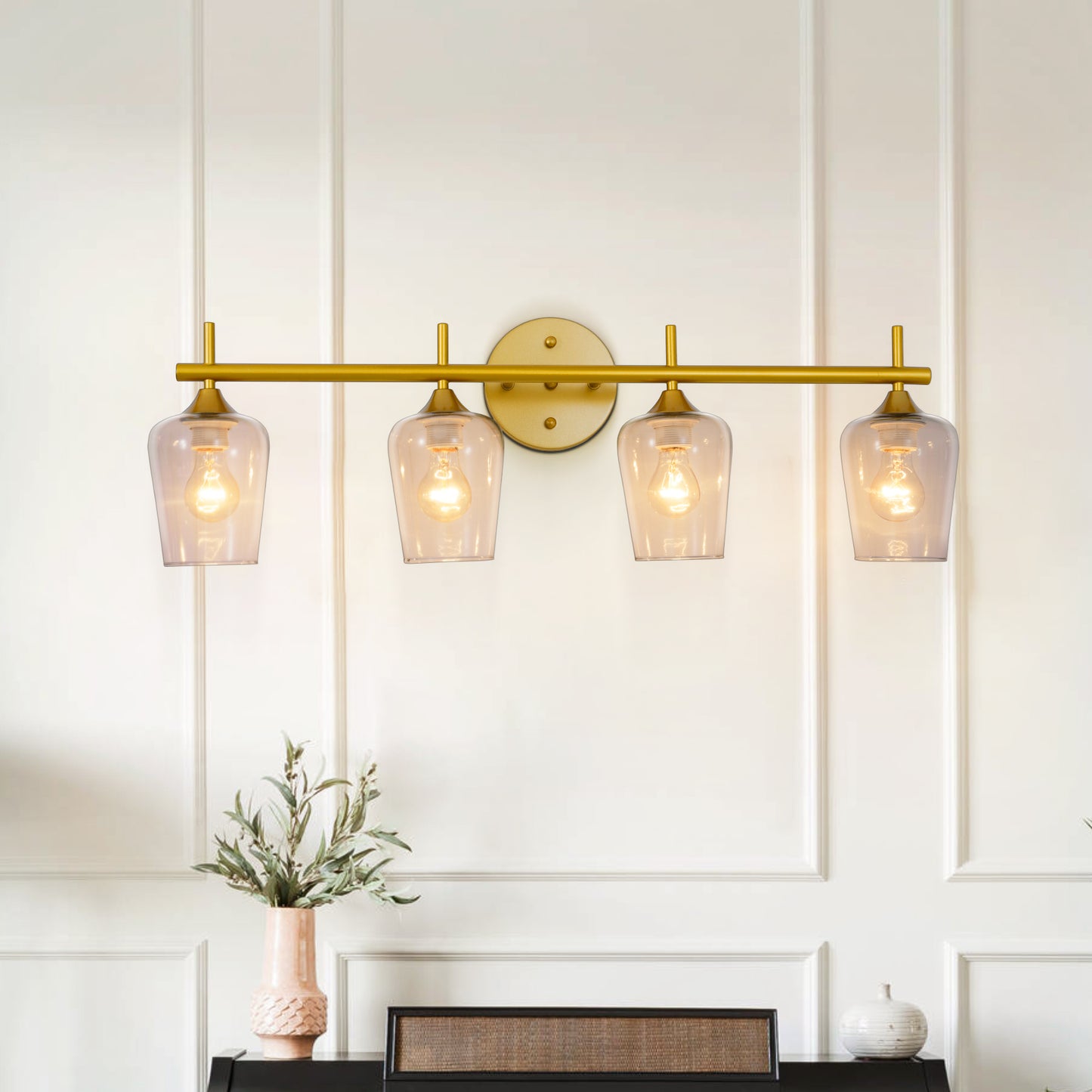 Gold Wall Lamp Mirror Headlight DS-BY03