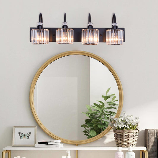 Black Round Crystal Mirror Headlights DS-BY07