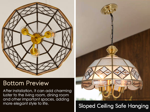 Classic Tiffany Pendant Light DS-DR39