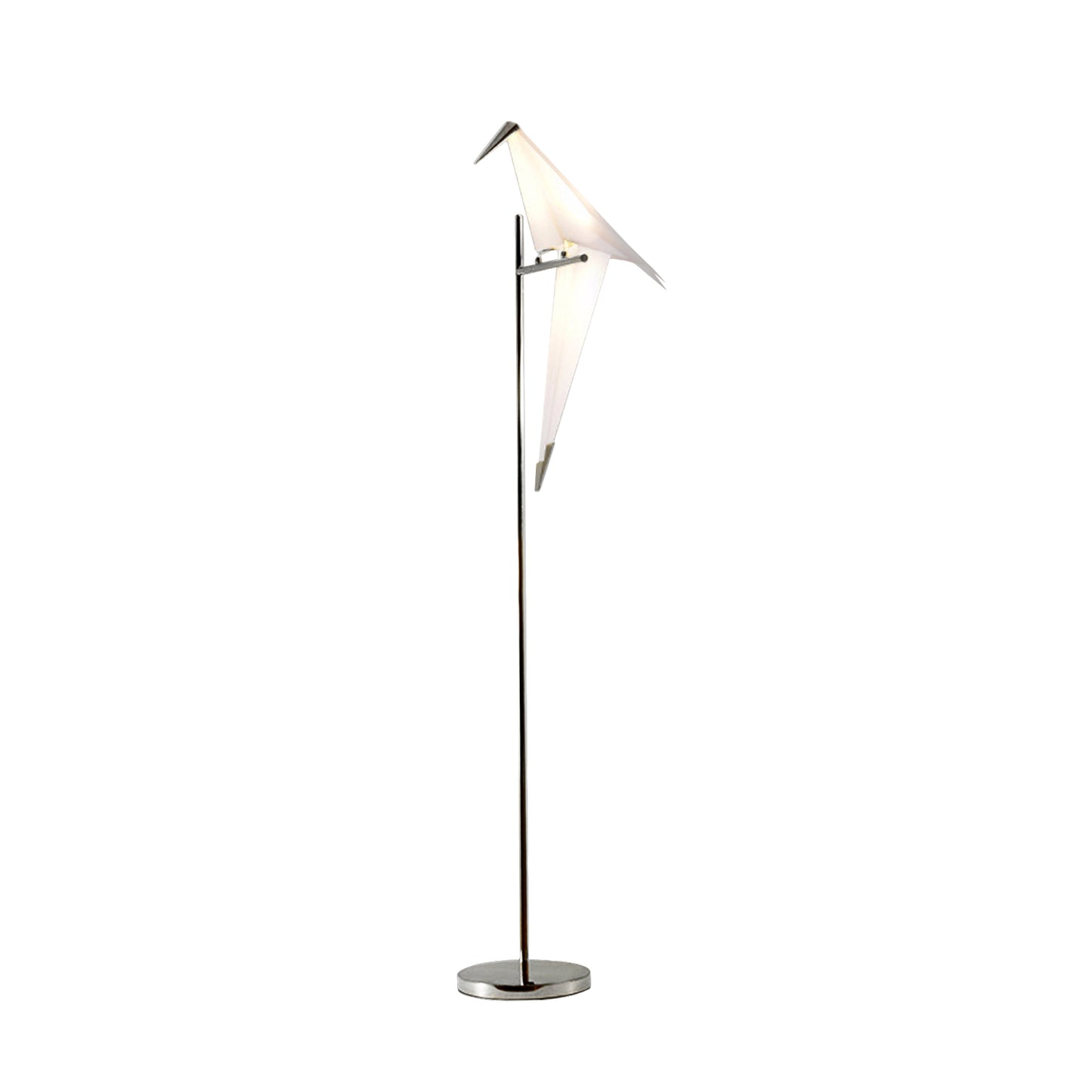 63"Thousand Origami Crane Floor Lamp Silver DS-SL65