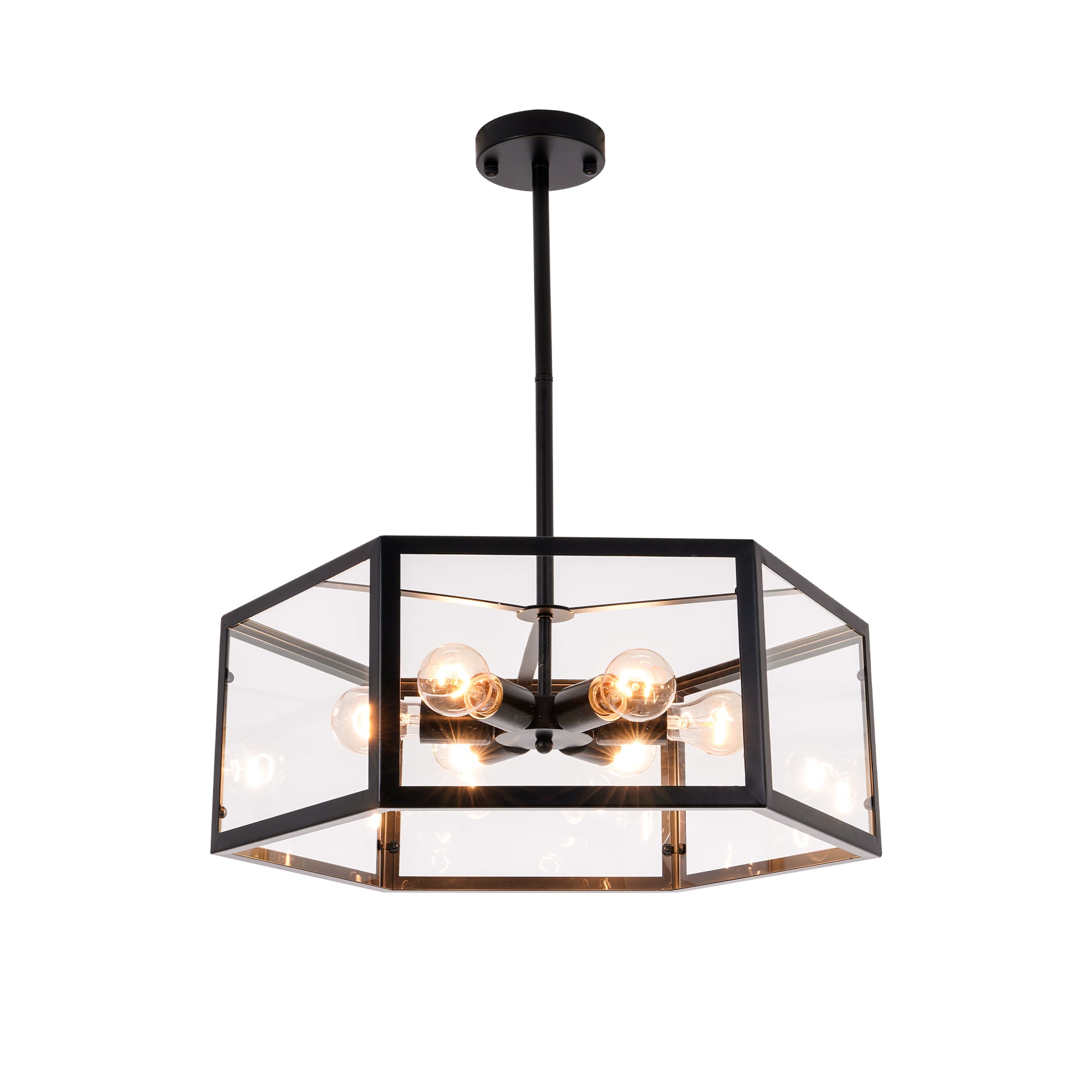 Modern Geometric Pendant Lighting Black DS-DY26