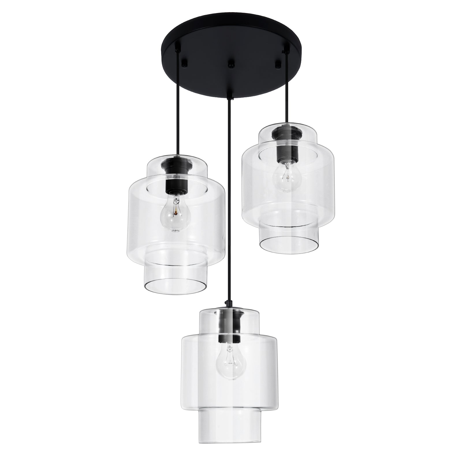 Modern Glass Shaed Ceiling Chandelier DS-DY47