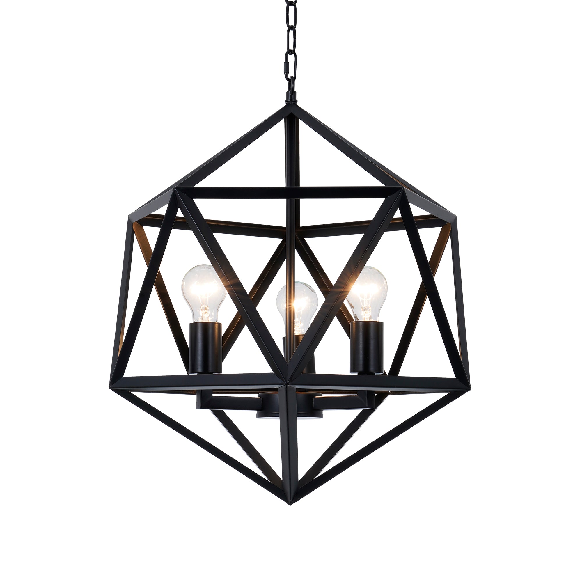 Black Diamond Wrought Iron Chandelier DS-DY63