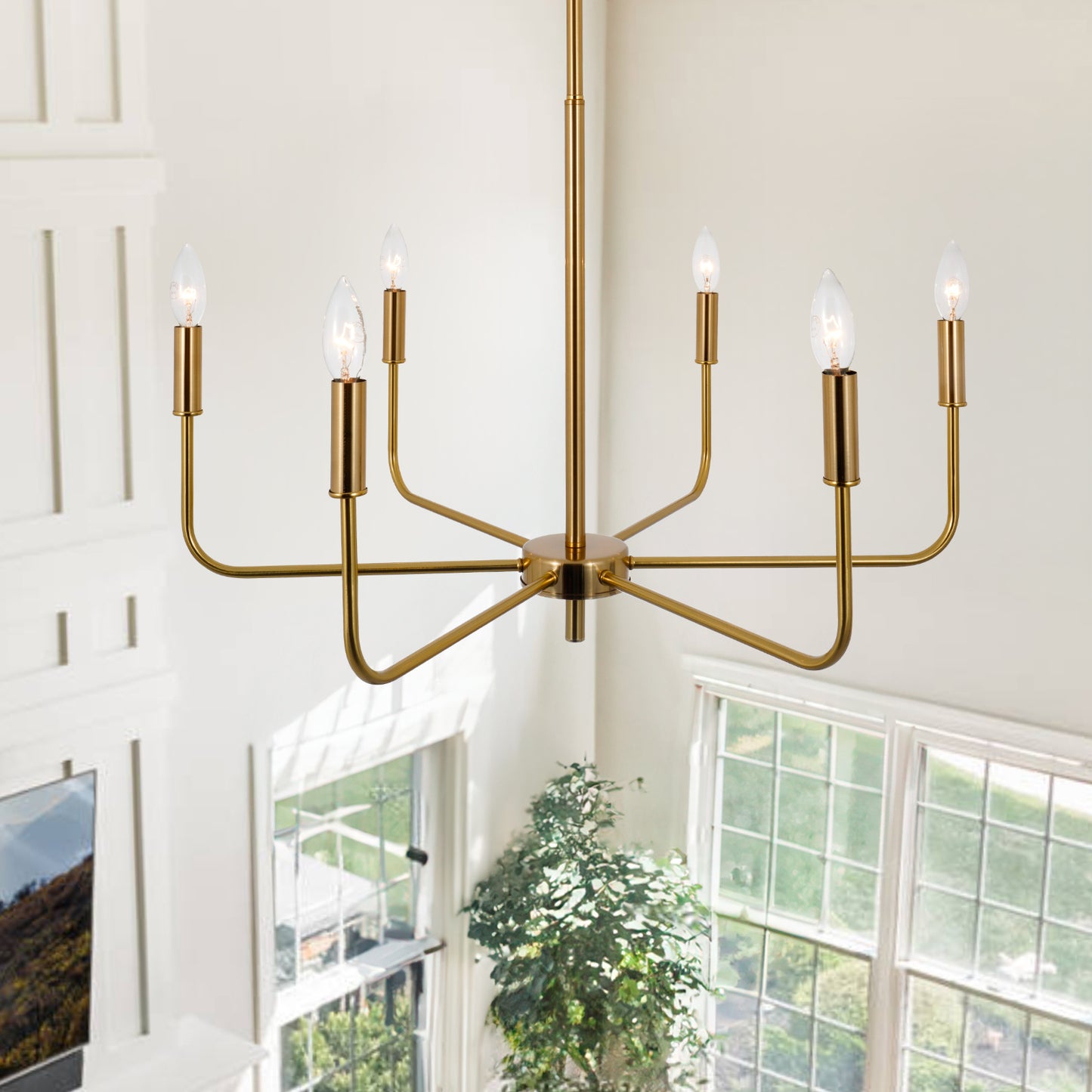 Copper Wrought Iron European Chandelier DS-DY65