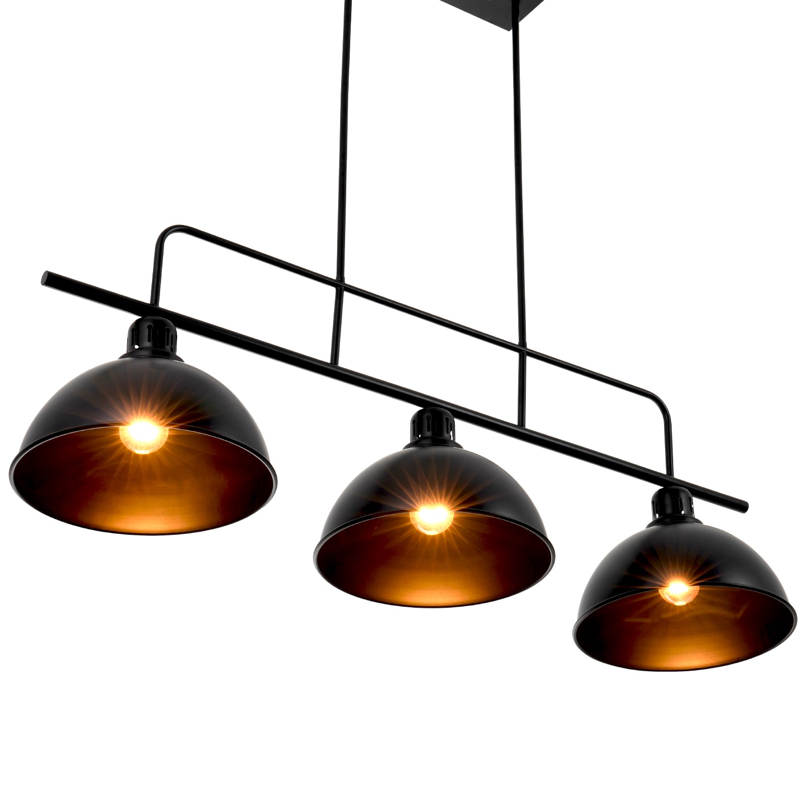 Black Pendant Lighting Over Table DS-DY71