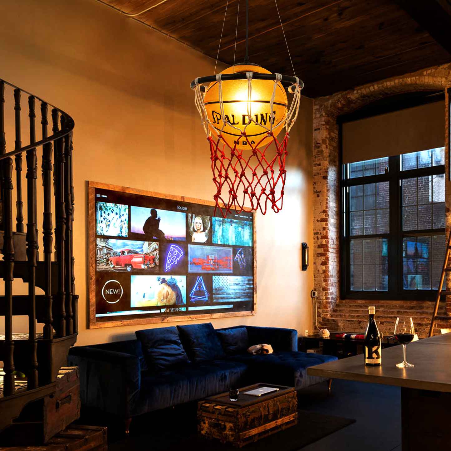 Basketball Style Chandelier ELT286