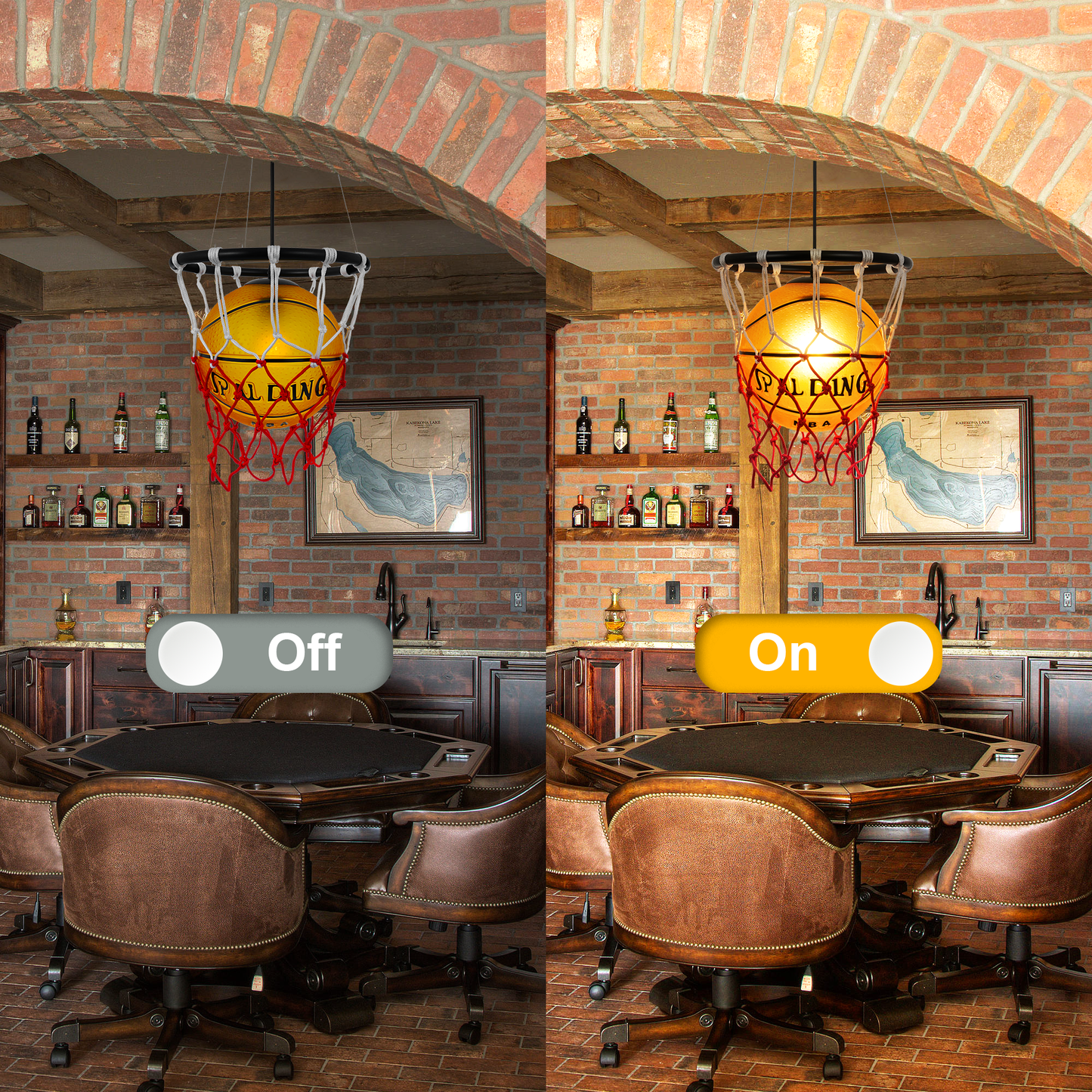 Basketball Style Chandelier ELT286