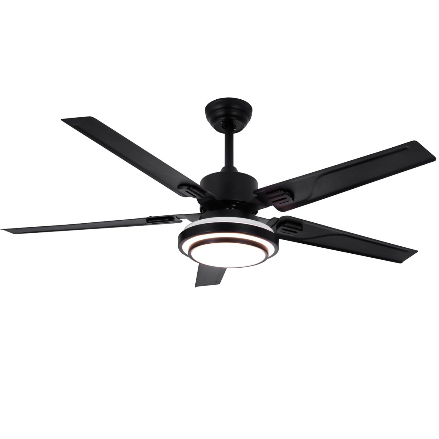 52" 5-Blades Chandelier Industrial Ceiling Fan Remote 3-Color 3-Speed DS-LN194