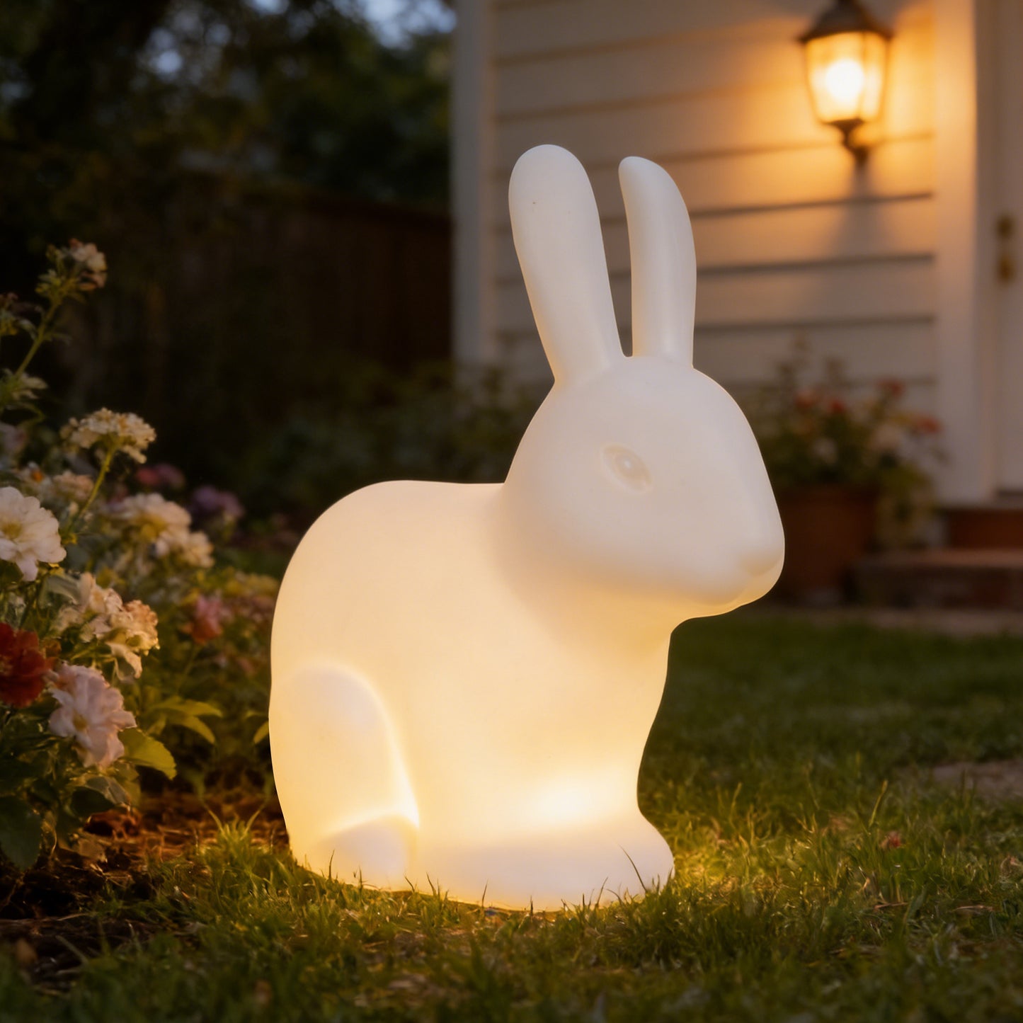 Bunny Decor Lamp - 16 Color Changing Rabbit Night Light with Remote, IP65 Waterproof