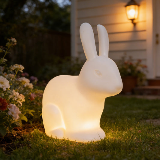 Bunny Decor Lamp - 16 Color Changing Rabbit Night Light with Remote, IP65 Waterproof