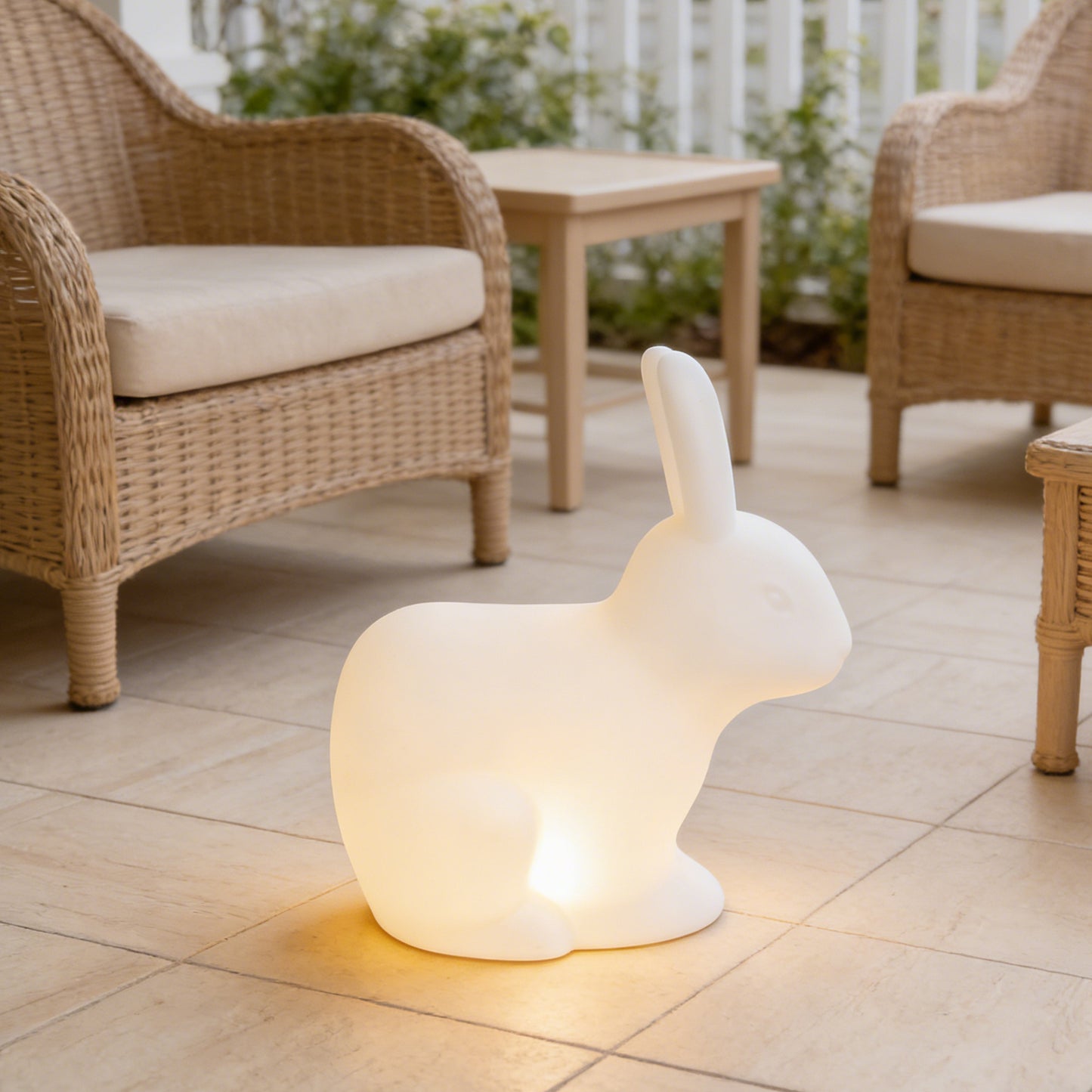 Bunny Decor Lamp - 16 Color Changing Rabbit Night Light with Remote, IP65 Waterproof
