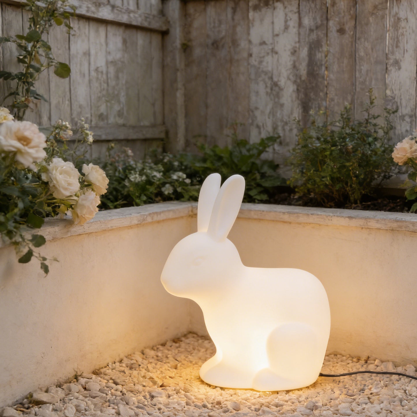 Bunny Decor Lamp - 16 Color Changing Rabbit Night Light with Remote, IP65 Waterproof