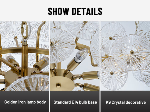 Modern Luxury Metal Creative Elegant Pendant Light DS-SQ21