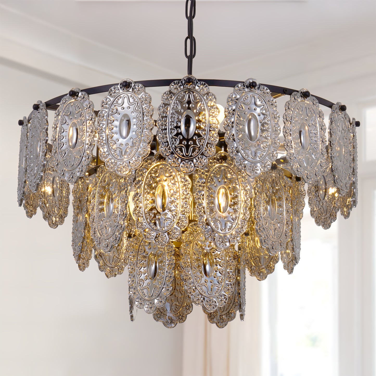 Modern Black Chandelier Luxury Ceiling Pendant DS-SQ24