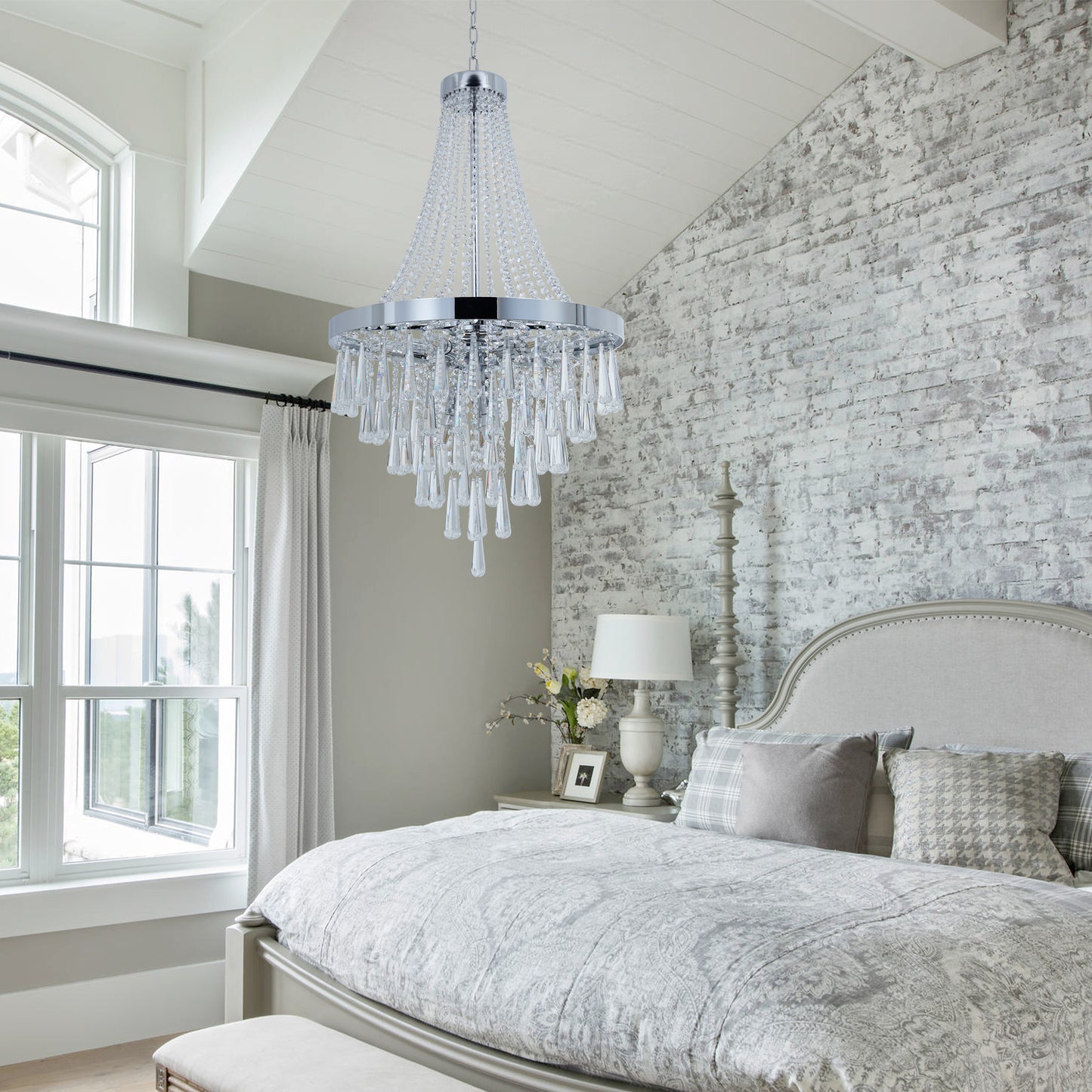 Crystal Chandelier Villa Staircase Suspended DS-SQ25