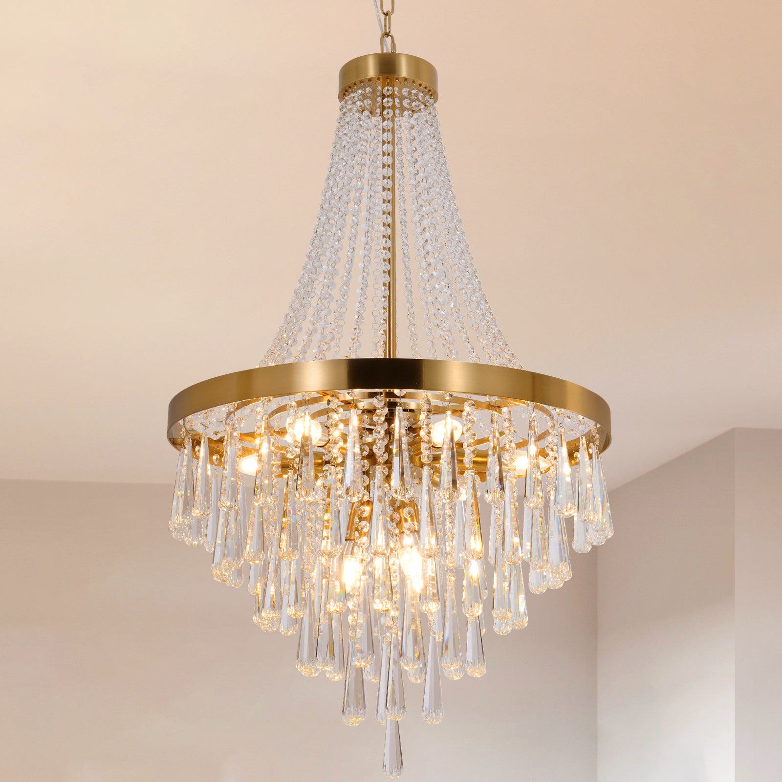 Luxury Crystal Chandelier for Villa Staircase DS-SQ26