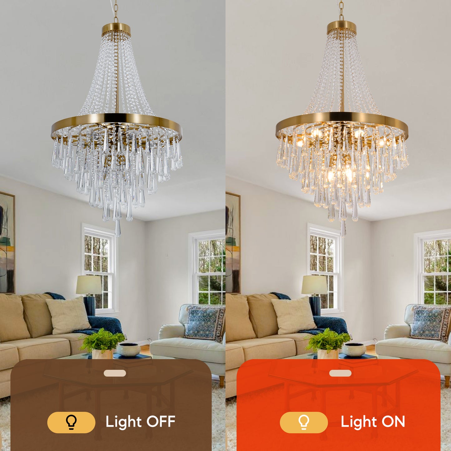 Luxury Crystal Chandelier for Villa Staircase DS-SQ26