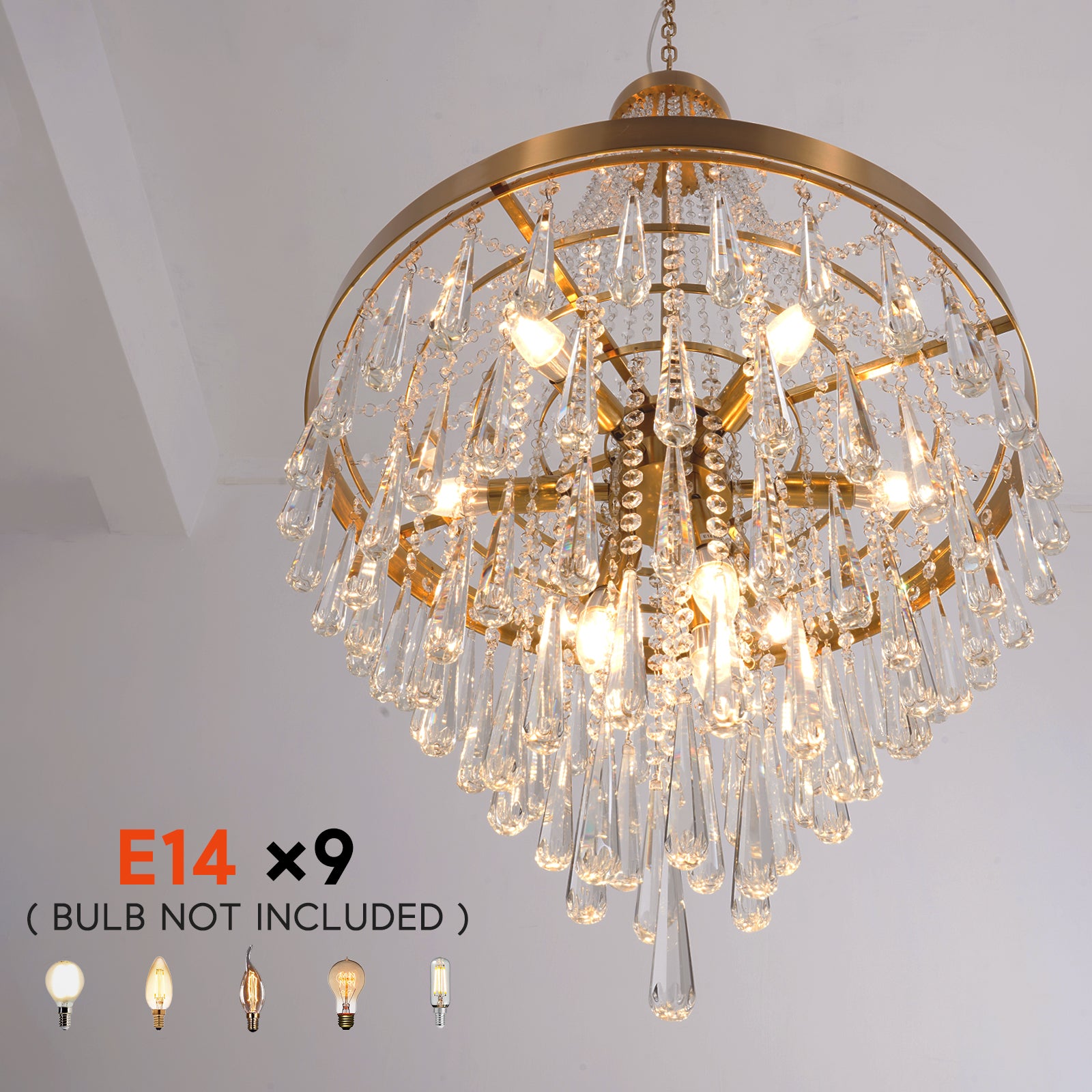 Luxury Crystal Chandelier for Villa Staircase DS-SQ26