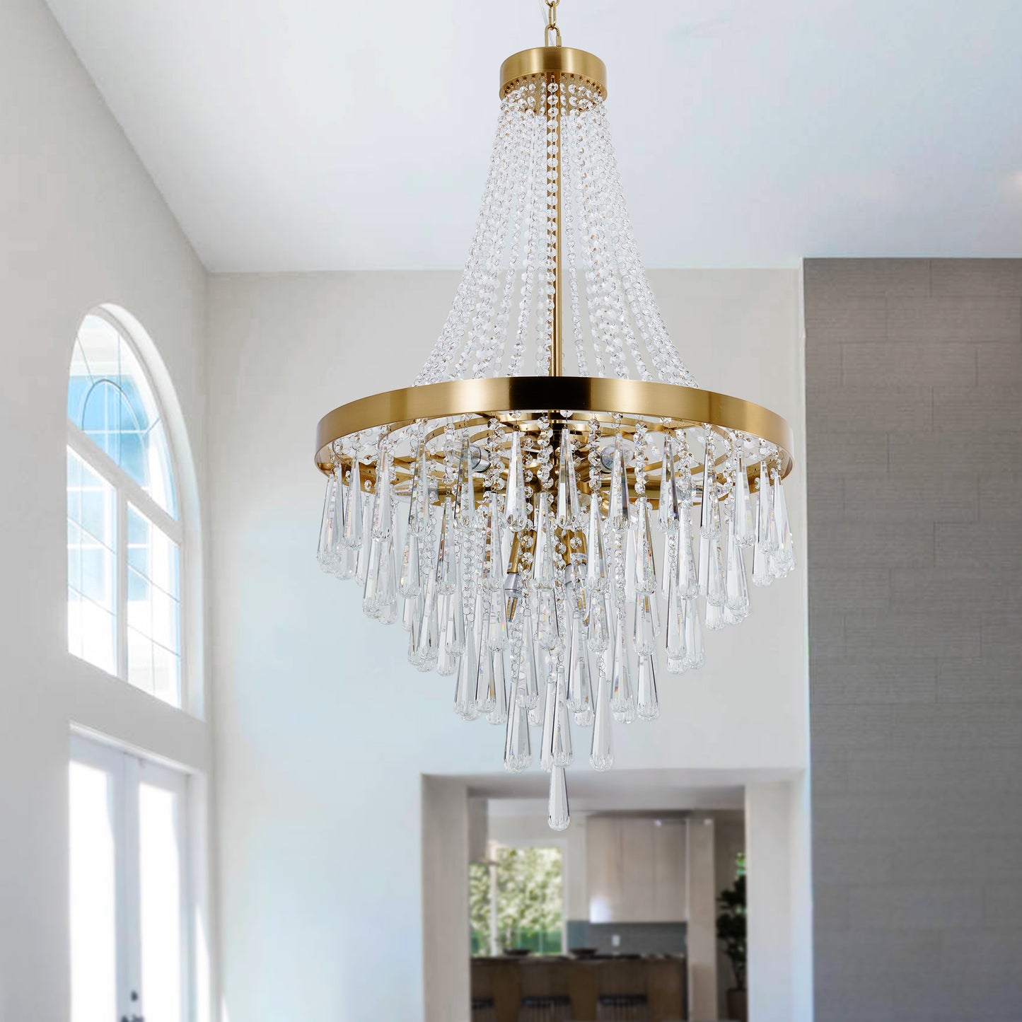 Luxury Crystal Chandelier for Villa Staircase DS-SQ26