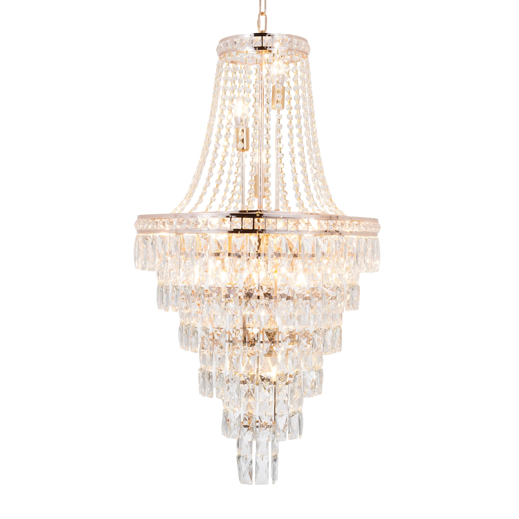 French Empire Gold Crystal Chandelier DS-SW07